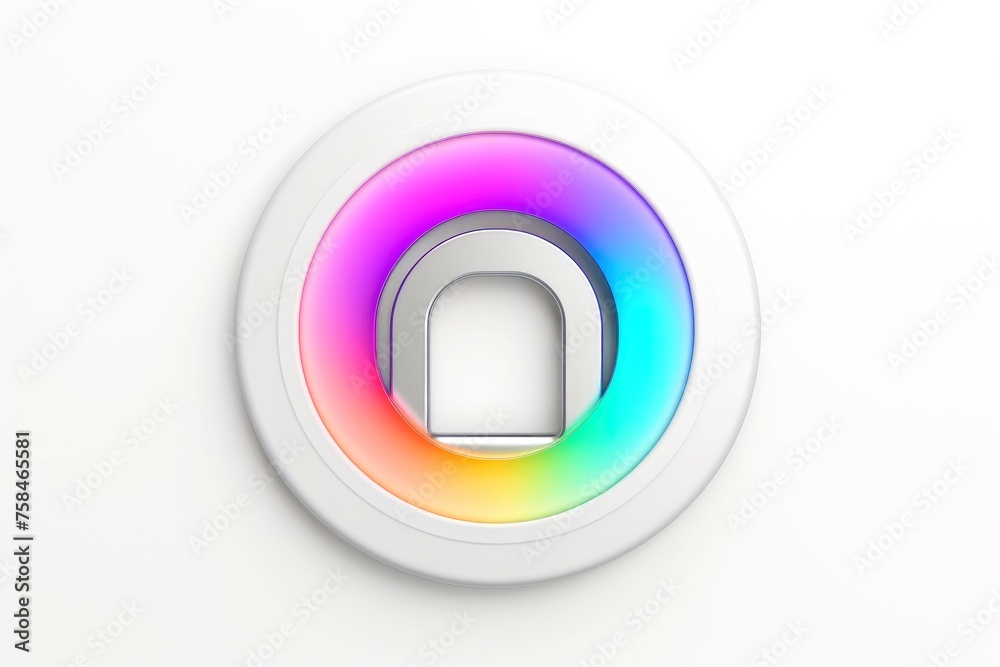 Close-up, Abstract technology digital keyhole ,high tech button Close-up, Abstract technology digital keyhole ,high tech button