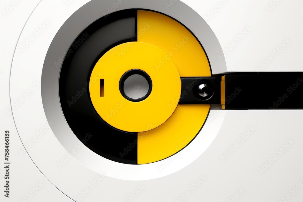 Close-up, Abstract technology digital keyhole ,high tech button Close-up, Abstract technology digital keyhole ,high tech button