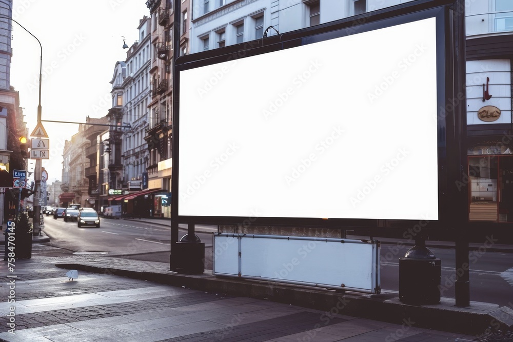 Street corner billboard