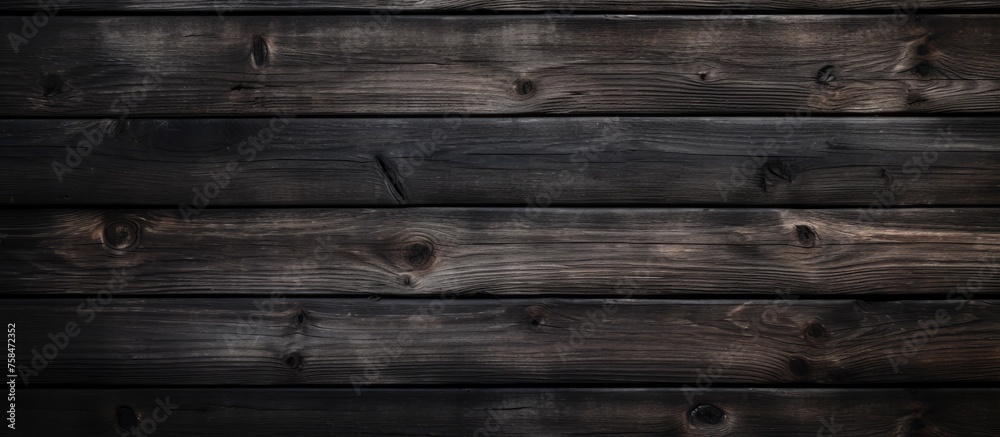 A close up of a brown hardwood wall with parallel rectangles in a pattern, showcasing tints and shades of grey, with a blurred background A close up of a brown hardwood wall with parallel rectangles in a pattern, showcasing tints and shades of grey, with a blurred background