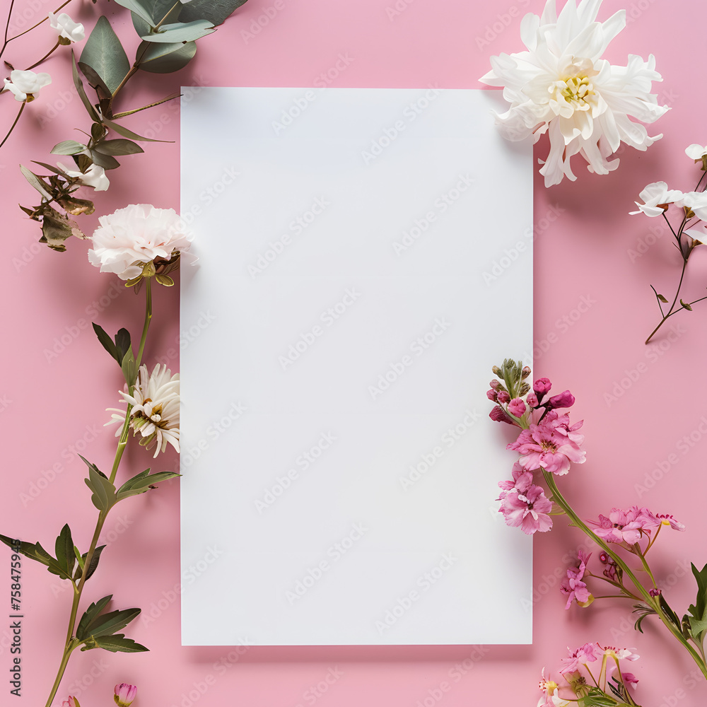 Blank White Rectangle for Advertising generative ai Blank White Rectangle for Advertising generative ai