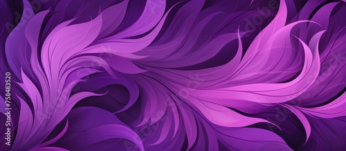 Floral pattern with abstract purple gradient ornament for interior decoration, wallpaper, presentation, and fashion design.