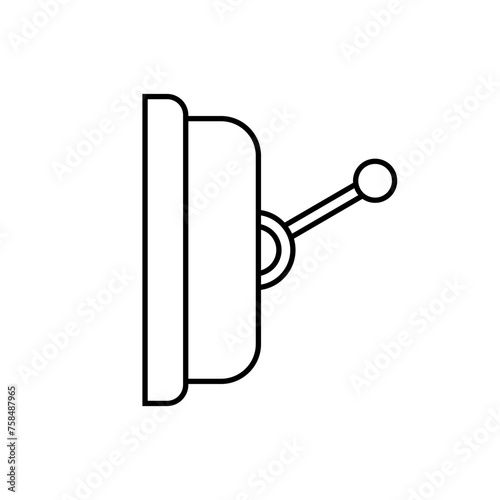 Circuit Breaker Icon. Switch, Electrical Element Symbol. 