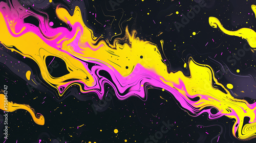 Minimalist Colorful Wallpaper, Yellow and Purple Background