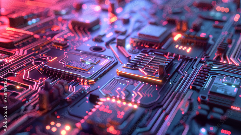 AI art, abstract background with technology theme AI art, abstract background with technology theme