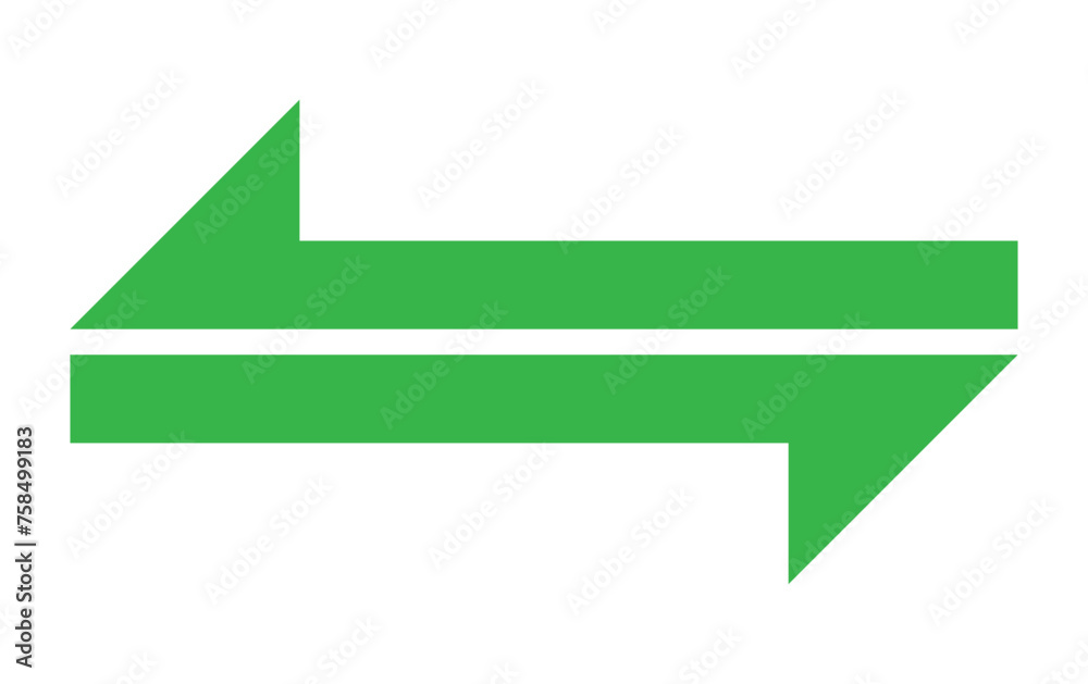 vector two sided arrow on white background vector two sided arrow on white background