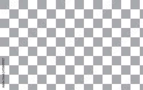 Seamless transparent pattern background, vector checkerboard simulation alpha channel png transparency texture. White and black checkered pattern. Empty template 