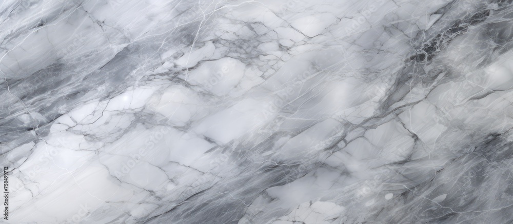 A closeup of a grey marble texture resembling cumulus clouds in a monochrome pattern, mimicking a natural landscape with meteorological phenomenon A closeup of a grey marble texture resembling cumulus clouds in a monochrome pattern, mimicking a natural landscape with meteorological phenomenon