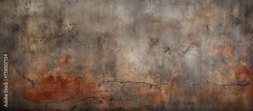 A detailed view of a grimy wall with a softfocused backdrop  showcasing a unique blend of wood flooring and natural landscape elements like twigs  grass  and soil