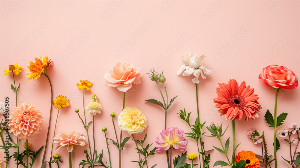 Obraz premium spring background with flowers