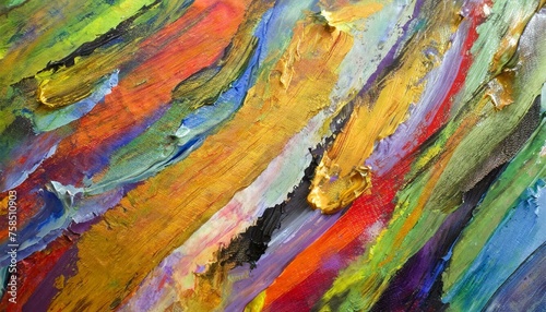 Colorful texture art in the style of an oil painting that is fun to look at.