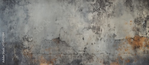 A closeup of a concrete wall with a textured surface that combines gray and brown tones, resembling a freezing landscape art piece with elements of rock and soil