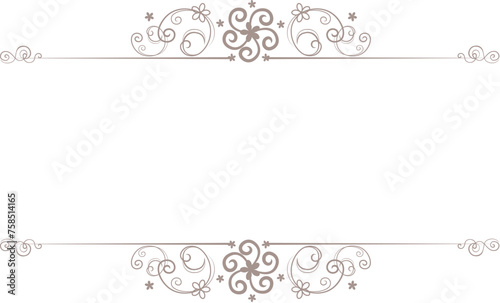 Baroque bronze frame