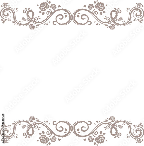 Baroque bronze frame