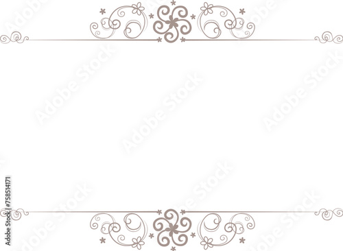 Baroque bronze frame