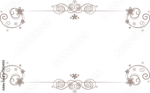 Baroque bronze frame