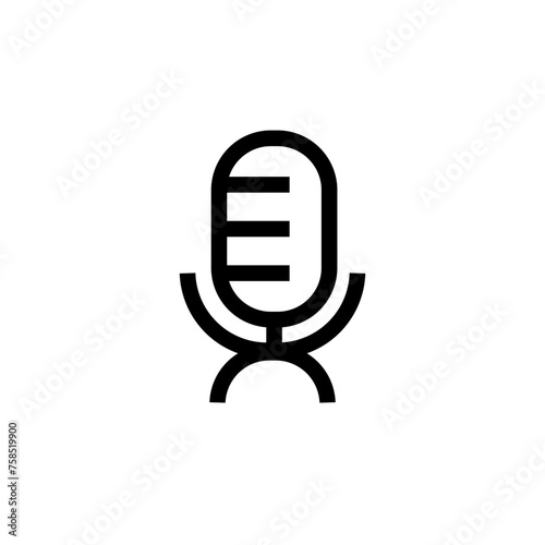 Podcast logo design. Podcast icon, logo design template
