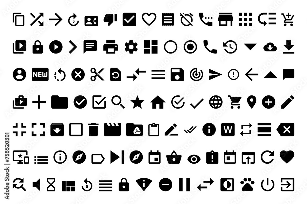 Essential icons Essential icons