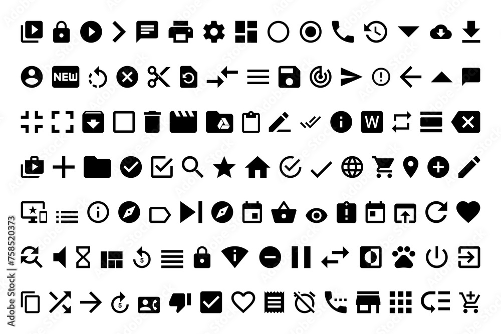 Essential icons Essential icons
