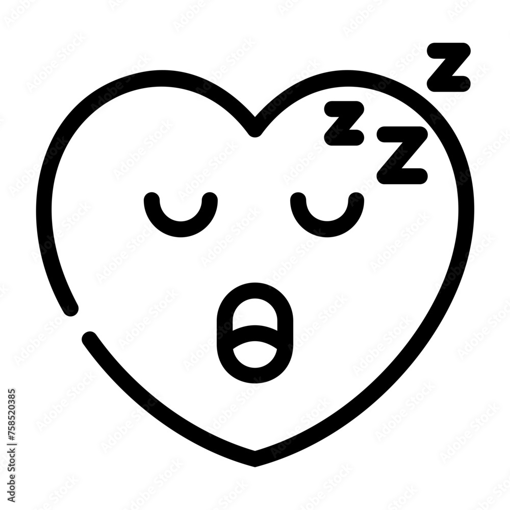 sleep outline icon sleep outline icon