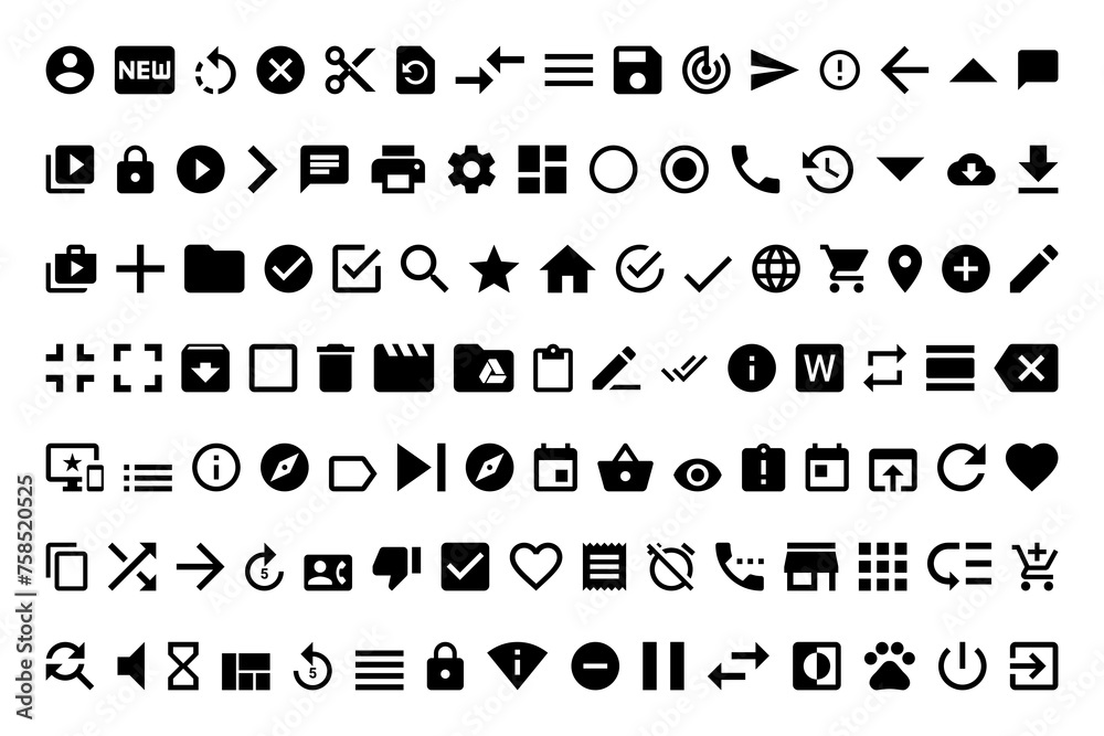 Essential icons Essential icons