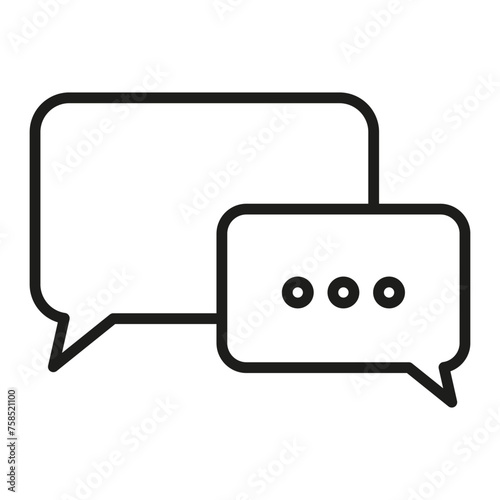 Conversation, chat, speech. Bubble, dialogue, communication. Talk, message, texting. Vector illustration. EPS 10.
