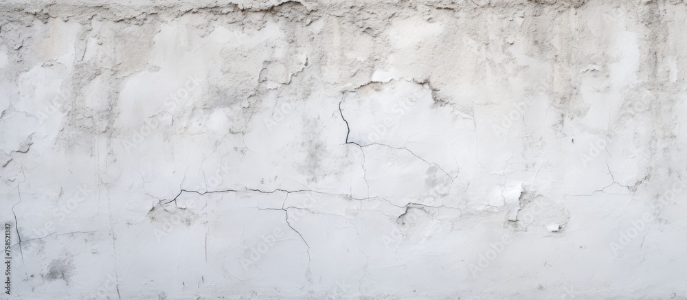 A close up of a grey wall with peeling paint resembles a snowy landscape. The texture is like wood, creating a freezing winter art piece A close up of a grey wall with peeling paint resembles a snowy landscape. The texture is like wood, creating a freezing winter art piece