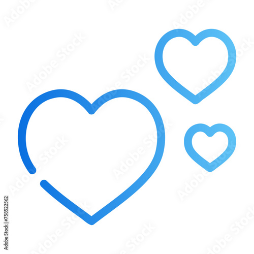 love gradient icon