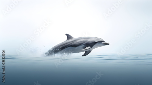 Underwater Serenity: Capturing the Majestic and Graceful Movement of a Dolphin in its Natural Habitat