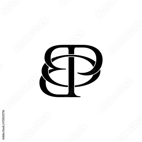 obt lettering initial monogram logo design photo