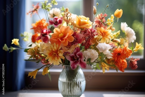 Wallpaper Mural Close-up of a bouquet being arranged in a vase. Torontodigital.ca