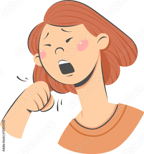 Coughing girl