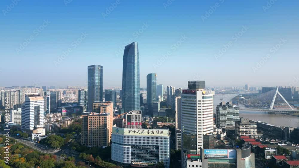 Urban Environment of Sanjiangkou, Ningbo City, Zhejiang Province, China Urban Environment of Sanjiangkou, Ningbo City, Zhejiang Province, China