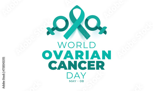 World Ovarian Cancer Day. background, banner, card, poster, template. Vector illustration.