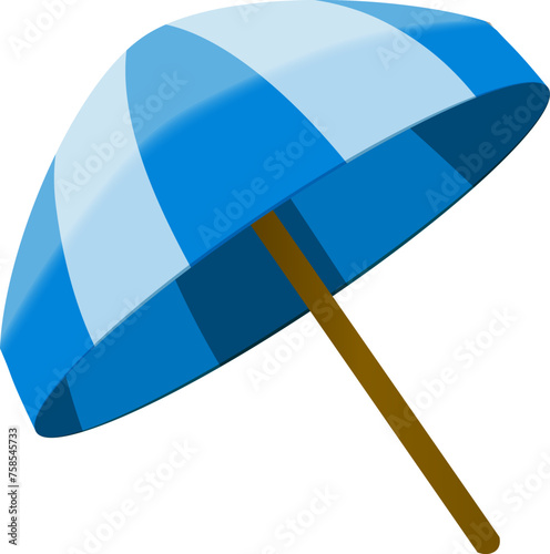 Blue Beach Parasol
