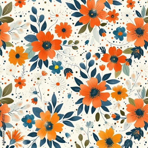 Clipart of Floral Line Drawing Illustration,Generative ai