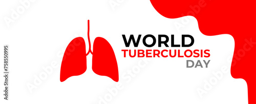 World Tuberculosis Day. March 24. Holiday concept. Template for background, banner, card, cover, website, Ads, poster with text inscription. Awareness concept. Vector EPS10 illustration