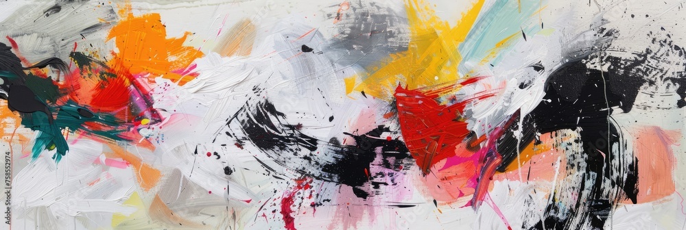 An abstract representation of emotions and inner thoughts, expressed through expressive brushstrokes and gestural marks An abstract representation of emotions and inner thoughts, expressed through expressive brushstrokes and gestural marks
