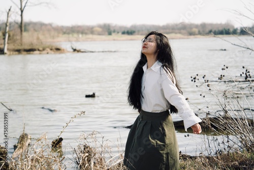 woman in the park
