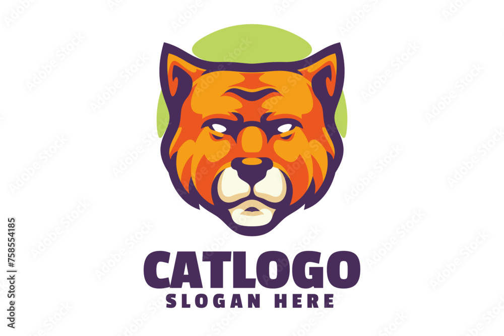 Cat  Mascot Logo Design