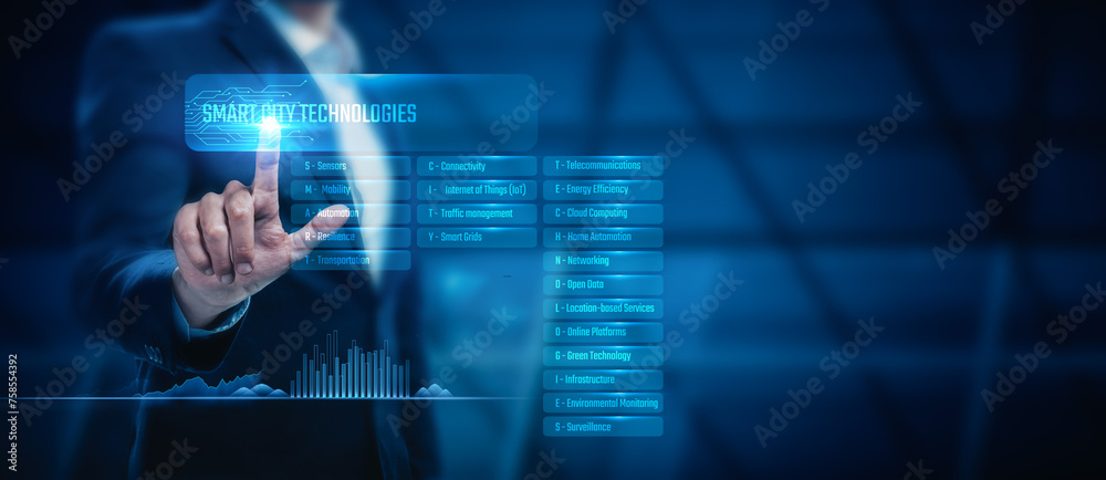 Entrepreneur touch on smart city technologies, searching for innovative urban services and infrastructure. Digital advancements in smart city technology facilitate improved urban living. Entrepreneur touch on smart city technologies, searching for innovative urban services and infrastructure. Digital advancements in smart city technology facilitate improved urban living.