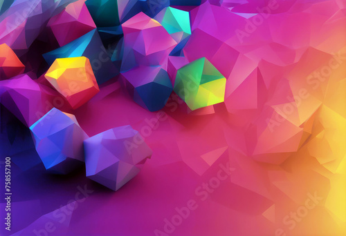 Vector Creative banner your gradient illustration color Low layout poly advert poster wallpaper