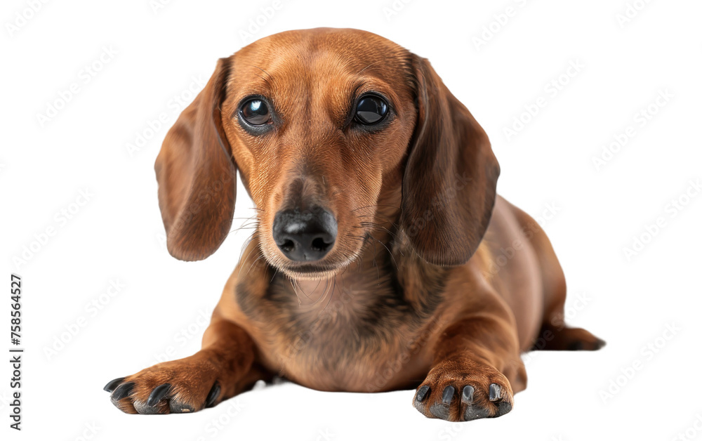 Getting to Know the Dachshund Dog isolated on transparent Background