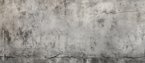 A close up of a grey concrete wall with peeling paint, creating a monochrome landscape. The rectangle pattern contrasts with the freezing grass and wood elements