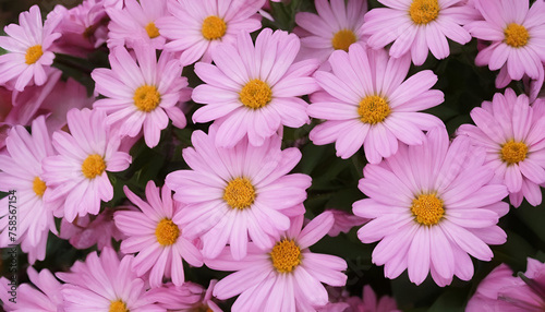 Pink and white daisies.