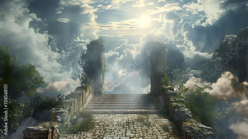 The Entrance to the Heaven The Way to the Heaven The Gate to the Heaven Aspect 16:9