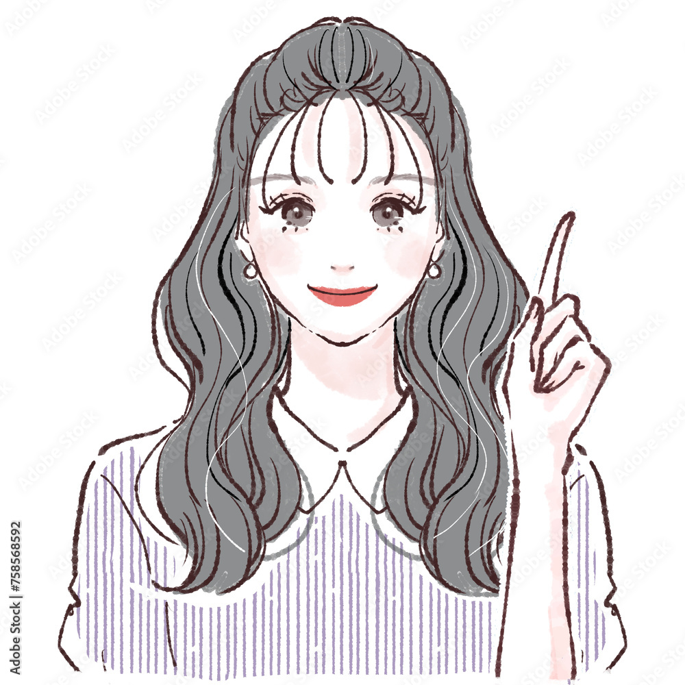 女性・女の子のイラスト素材 女性・女の子のイラスト素材