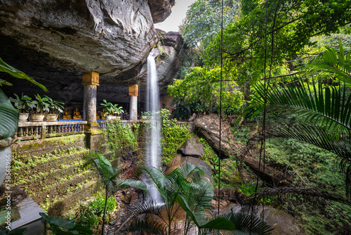 Waterfall in the Wat Tham Heo Sin Chai, Khong Chiam District, Ubon Ratchathani, Thailand photo