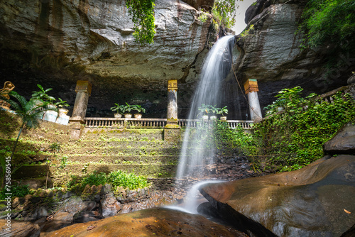 Waterfall in the Wat Tham Heo Sin Chai  Khong Chiam District  Ubon Ratchathani  Thailand