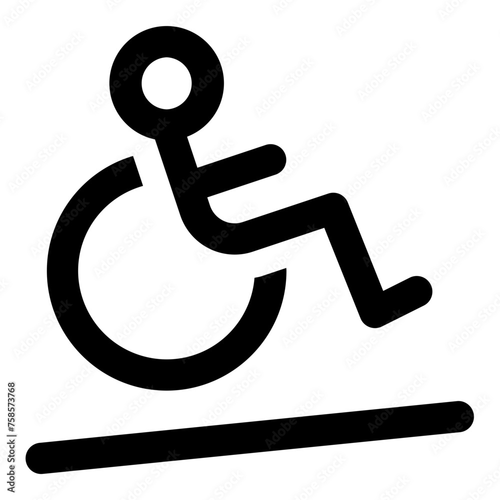 Wheelchair icon in outline style. Simple hospital chair vector illustration — pixel-perfect icon. Wheelchair icon in outline style. Simple hospital chair vector illustration — pixel-perfect icon.